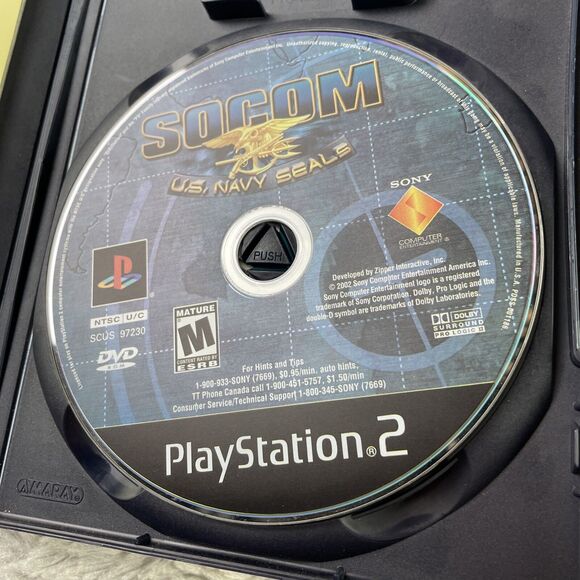 SOCOM U.S. Navy Seals (Sony PlayStation 2, 2002) PS2 Black Label Complete - Picture 6 of 15